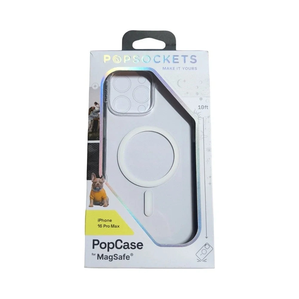 C3-O PopSockets PopCase w/Magsafe for Apple iPhone 16‎ Pro Max - Clear